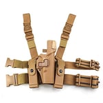 Gexgune Tactical Leg Holster Paddle Ceinture Ceinture Niveau 3 Ceinture de sécurité avec étui pour Pistolet et étui de Chargeur pour Glock 17 19 22 23 31 2 Couleurs facultatives