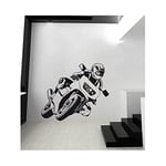 Stickers Moto - Rouge, L 50cm x H 42cm