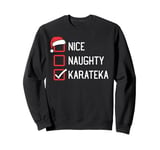 Nice Naughty Karateka Family Group Matching Christmas Sweatshirt