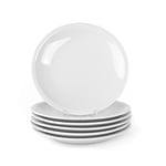 Holst Porzellan CT 019 Lot de 6 Assiettes Plates en Porcelaine 19 cm Coupform Katja Blanc 19 x 2,3 cm