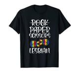 Funny Rock Paper Scissors Lesbian | LGBTQ | Gay Pride T-Shirt