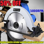 Electric Circular Saw Hand powerful Circular Saw Multi-Purpose Cutting 5000RPM