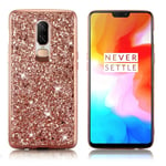 Glitter OnePlus 6 skal - Flerfärgad