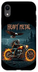 Coque pour iPhone XR Heavy Metal Thrash Hard Rock Horreur Rocker Tenue moto