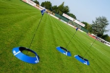 POWERSHOT Cible de Foot Golf : kit de 1, 3 ou 10 cibles pour Parcours Golf - Entrainement de Foot (Kit de 3 cibles)