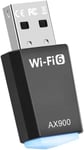 Clé Wifi 6 Puissante Ax900Mbps-Clé Wifi Pour Pc Double Bande 2.4Ghz/5Ghz,Dongle Wifi,Adaptateur Usb Wifi Compatible Avec Windows 11/10/8.1/8/7