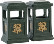 Lemax Decoration Trash Can, set of 2.Street litter bin Christmas Cake Decorating