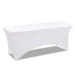 IDMarket - Housse Blanche pour Table Pliante 180 CM