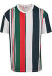 Urban Classics Men's Heavy Oversized Big AOP Stripe Tee T-Shirt, Multicolour (White/Navy 00392), X-Large