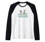 Disney Mickey Classic Mickey And Minnie Vintage Text Poster Manche Raglan