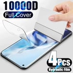 4 ST Full Cover Hydrogel Film För Huawei P30 P20 P40 Lite P50 Pro Skärmskydd För Huawei Mate 30 20 40 50 Pro Lite Film P30 Pro Hydrogel Film