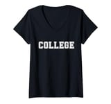 Womens College Student Graduation Gift Idea V-Neck T-Shirt