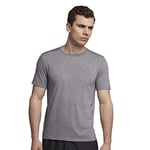 Nike Dri Fit Rise 365, Men's Running T-Shirt,Grey (Gunsmoke / Heather / Metallic Silver),S