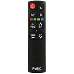 Fysic FC-Remote - Télécommande universelle Senior - Grands boutons - Pour deux appareils - Fonctions principales seulement - Noir