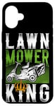 iPhone 16 Plus Lawn Mower Mowing Dad Father Landscaper Tractor Lawn Mower Case