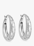 Astley Clarke Celestial North Star White Sapphire Chunky Hoop Earrings