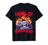 Gamer Birthday Level 57 Unlocked Video Game T-Shirt