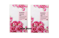 MIZON Lot de 2 pcs Joyful Time Essence Mask Rose Masque visage /U59