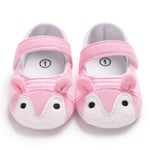 Baby Stripe Cartoon Loafers Princess Shoes Prewalker Pink 0-6m