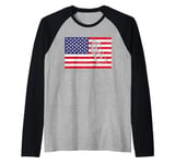 Best American Flag Stunt Scooter Designs Men Women Riders Raglan Baseball Tee