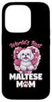 iPhone 14 Pro Maltese Dog Breed Pet World's Best Maltese Mom Case