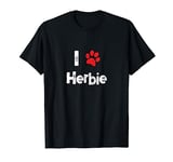 Cute Dog Name Herbie Pet Puppy Dog Paw Lover Quote Gift T-Shirt