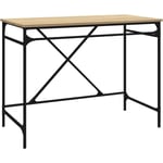 Vidaxl - Bureau chêne sonoma 100x50x75 cm bois d'ingénierie et fer Chêne sonoma