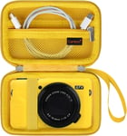 Canon Powershot G7 X Mark Ii / G7 X Mark Iii / G5 X Mark Ii / G7X Étui Portable Pour Appareil Photo Numérique Fool Camera Bag Zip Mesh Pocket Fit Usb Cable Batterie, Jaune[VID065256]