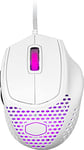 Cooler Master MM720 Souris Gaming filaire RGB-LED ultra-légère 49g, Claw Grip, coque en nid d'abeilles, capteur optique 16000 DPI, micro switchs 70Mio clics, patins PTFE faible friction, Blanc mat