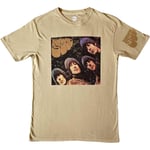 The Beatles Unisex Vuxen Rubber Soul T-shirt med tryck på amerikanska ärmar