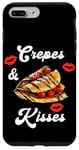 Coque pour iPhone 7 Plus/8 Plus Crêpes & Kisses Crêperie Pâtisserie Française Crêperie