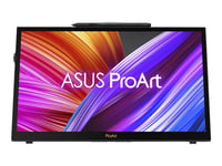 Asus Proart Pa169cdv - Led-Skjerm - 15.6" - Portabel - Berøringsskjerm - 3840 X 2160 Uhd @ 60 Hz - Ips - 500 Cd/M² - 1200:1 - Displayhdr 400 - 10 Ms - Hdmi, Usb-C - Høyttalere - Med Zero Bright Dot Warranty