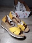 Rieker 60467-69 ankle strap wedge heel sandals shoes UK 4 EU 37 NEW BNIB RRP £58