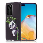 Huawei Imagine P40 Pro kuoret - Panda Kuvio Musta