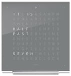 QLOCKTWO Earth 13.5 Early Grey Tea Table Clock Aluminium