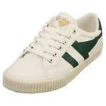 Gola Tennis Mark Cox Womens Off White Green Casual Trainers - 4 UK