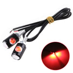 Universal Motorcykel registreringsskylt LED-ljus 12V Mini Lampa Motorcykel Bromsljus