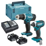 Makita - Pack 2 outils 18V lxt DDF453 + DTD152 2x3Ah en makpac - DLX2141JX2