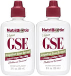 2 x NutriBiotic: Vegan GSE Grapefruit Seed Extract, Liquid Concentrate 59mL 2 oz