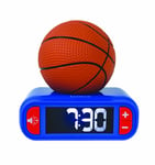 Lexibook - Digital Alarm Clock with 3D Basketball Night Light and Sound Effects - (RL800BA)