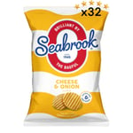 Seabrook Cheese & Onion Crisps - 32 x 31.8g (Full Box)