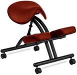 Ergonomic Kneeling Chair,Furniture Knee Chair Saddle seat Mobile Ergonomic Chair for The Home Office to Relieve Back and Neck Pain