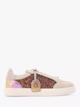 Kurt Geiger London Kensington Slim Cupsole Trainers, Pink Blush/Multi