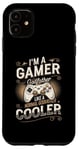 Coque pour iPhone 11 Gamer Godfather pour hommes, jeux vidéo amusants, vintage