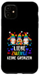 Coque pour iPhone 11 LGBT Pride,Nains de jardin, Arc-en-ciel, allemand