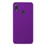 Coque silicone unie compatible Givré Violet Samsung Galaxy A10 - Neuf