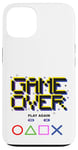 Coque pour iPhone 13 Game Over Vintage Retro Jeux Vidéo Gaming