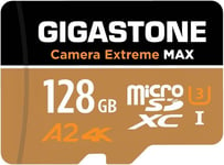 [5 Ans Récupération de données Gratuite] Carte Mémoire 128 Go,Camera Extreme Max,Vitesse jusqu'à 160/100 Mo/s,pour GoPro,DJI,Drone,4K Video A2 V30 U3 MicroSDxC avec Adaptateur.[Y460]