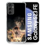 Cokitec Coque Renforcée pour Samsung Galaxy S23 FE Manga One Piece Ace Noir