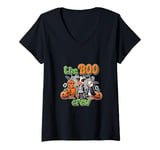 Womens Funny Farm Halloween Shirt Boo Crew Cow Skeleton Bull Goose V-Neck T-Shirt